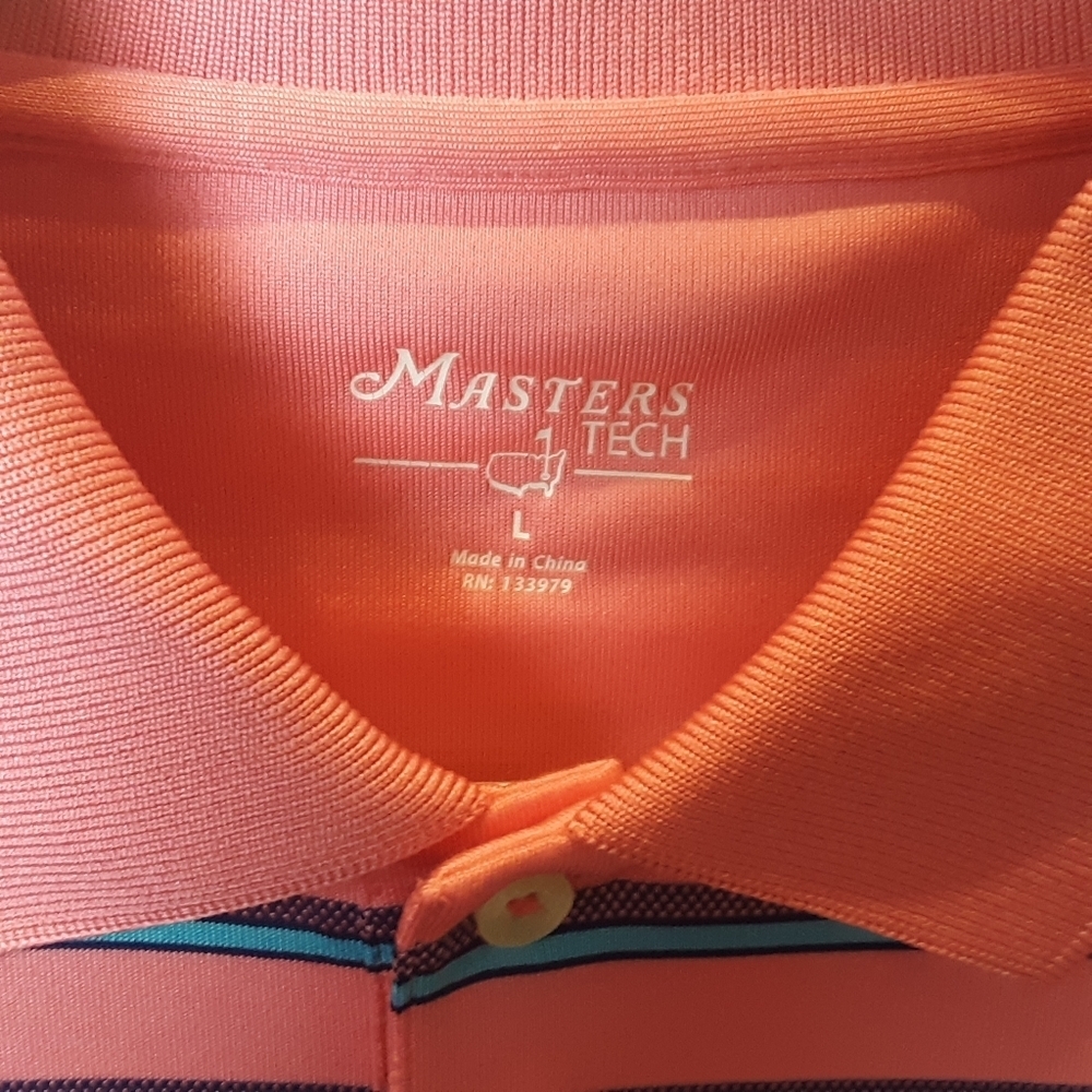 Masters Tech Augusta Masters Embroidered Logo Polo Men's Large - Picture 5 of 9